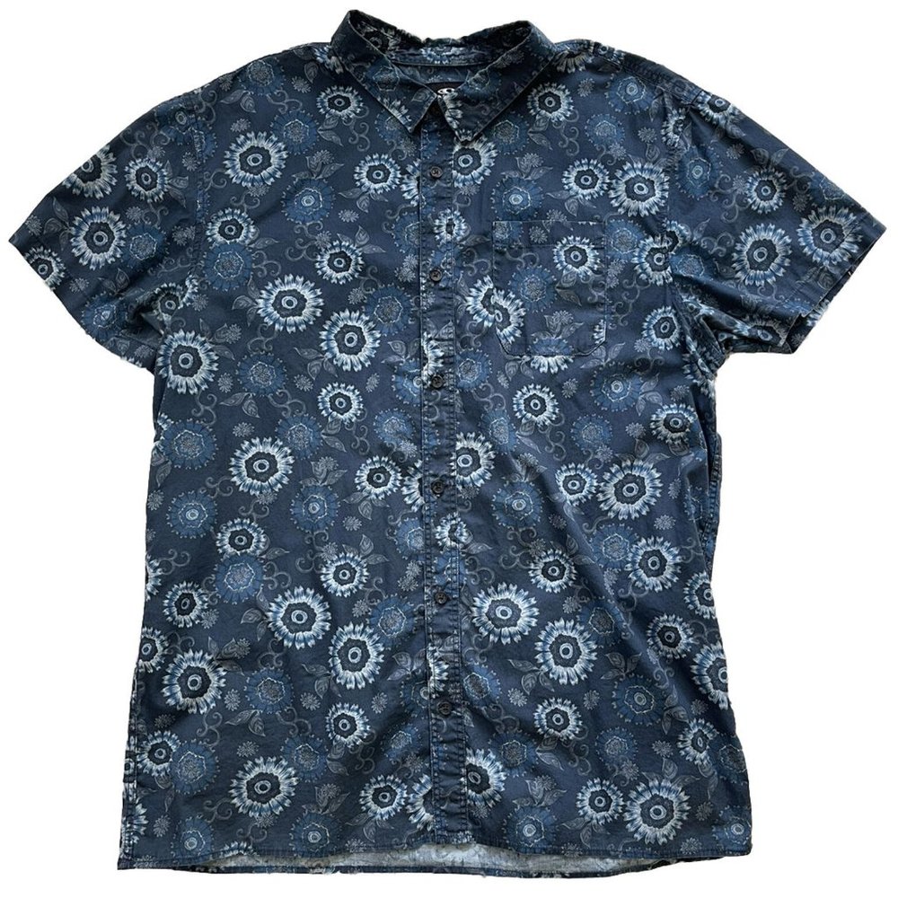 O’Neill  Short Sleeve Button Up Floral Geometric Shirt XL